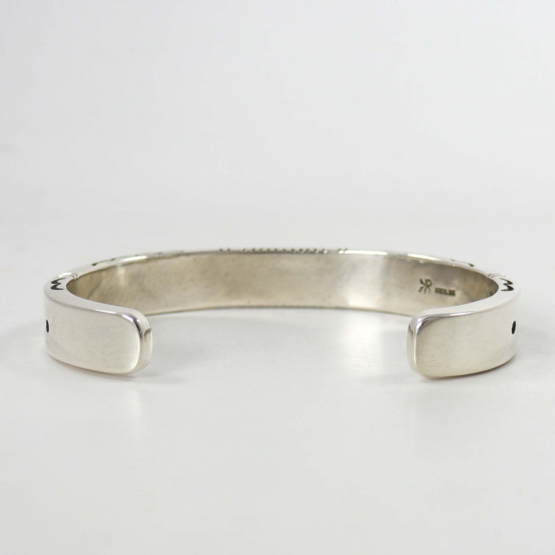 Stamped Silver Cuff
