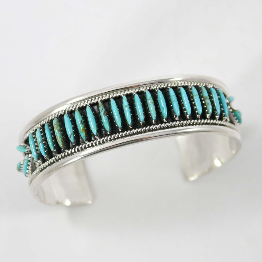 Diane Lonjose Vintage Native American Zuni Sleeping Beauty Turquoise Sterling Silver Cuff Links Diane Lonjose Vintage Native American Zuni Sleeping Beauty Turquoise Sterling Silver Cuff Links
