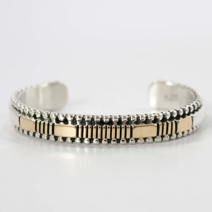 Gold on Silver Cuff