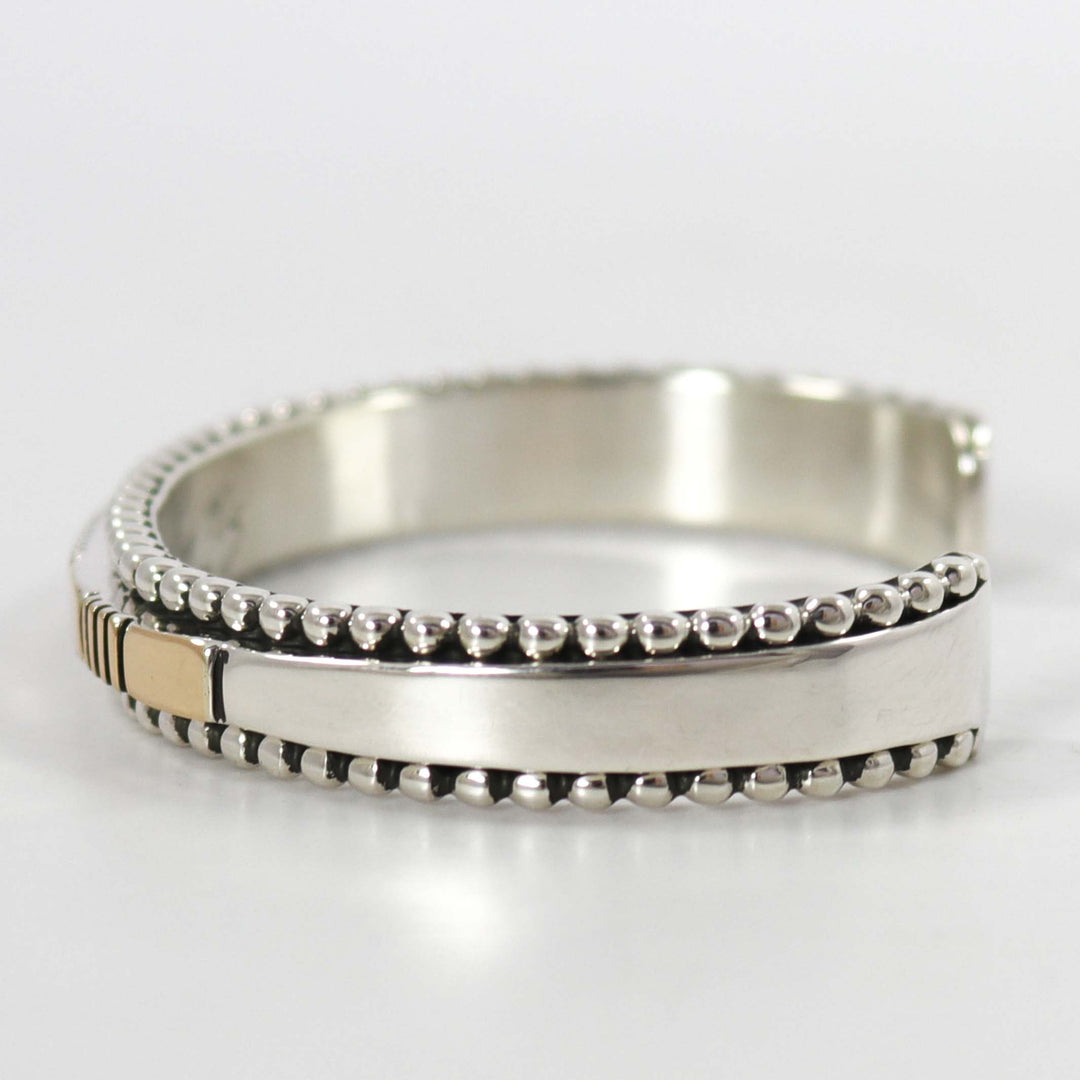 Gold on Silver Cuff