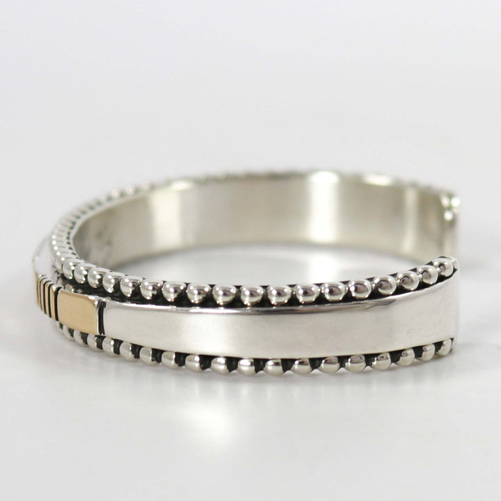 Gold on Silver Cuff