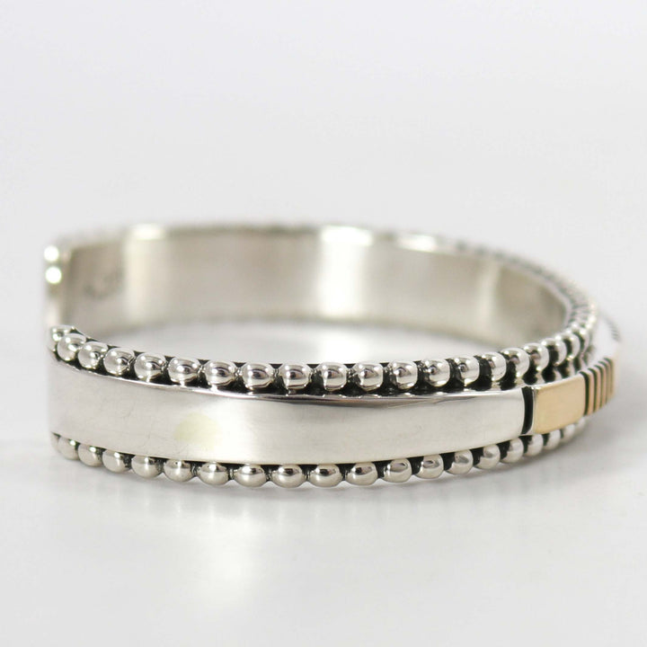 Gold on Silver Cuff
