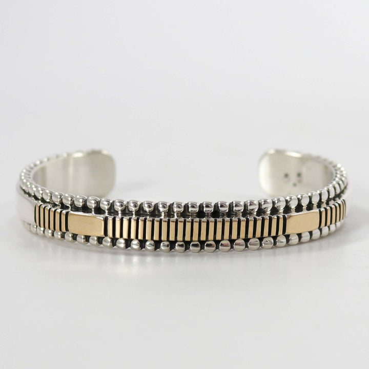 Gold on Silver Cuff