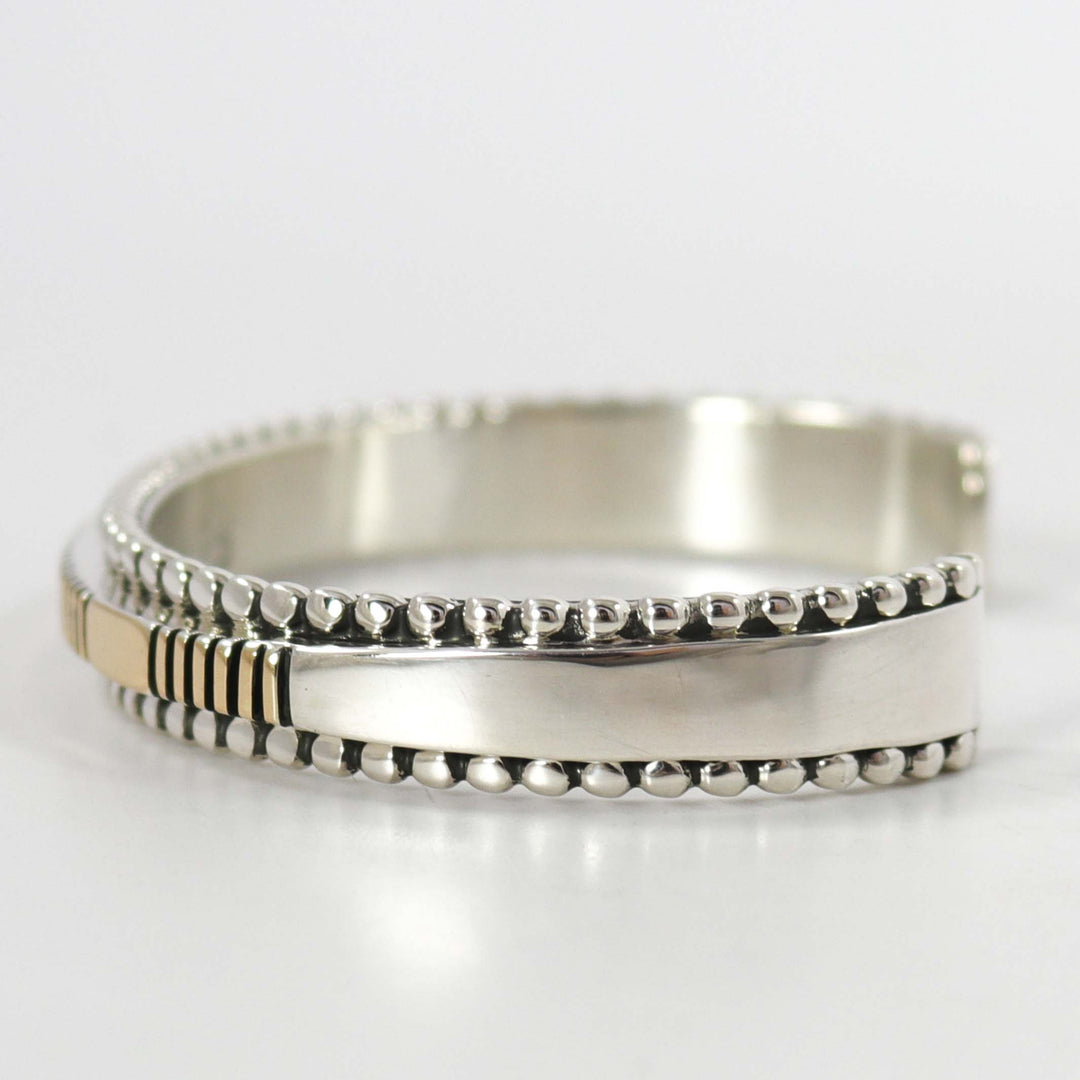 Gold on Silver Cuff