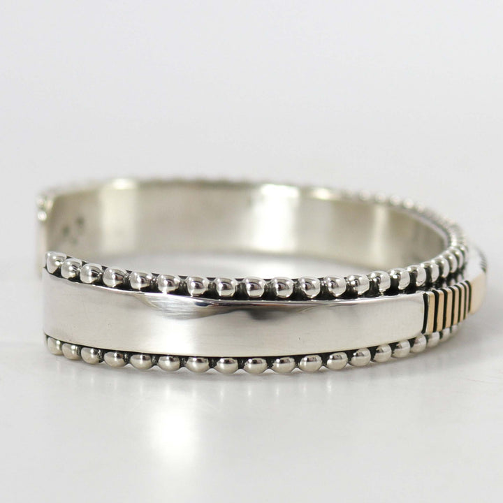 Gold on Silver Cuff