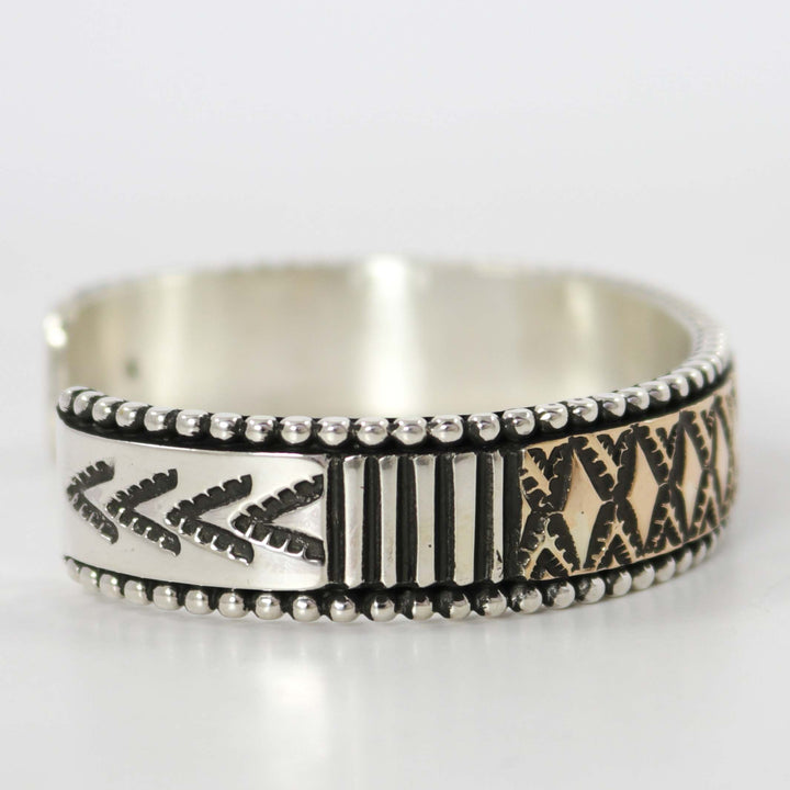 Gold on Silver Cuff