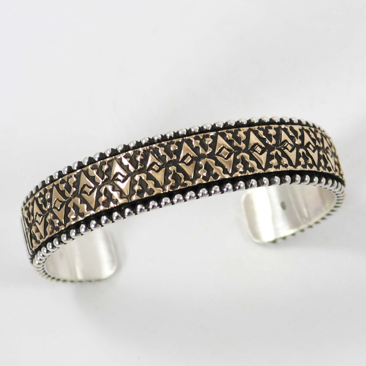 Gold on Silver Cuff