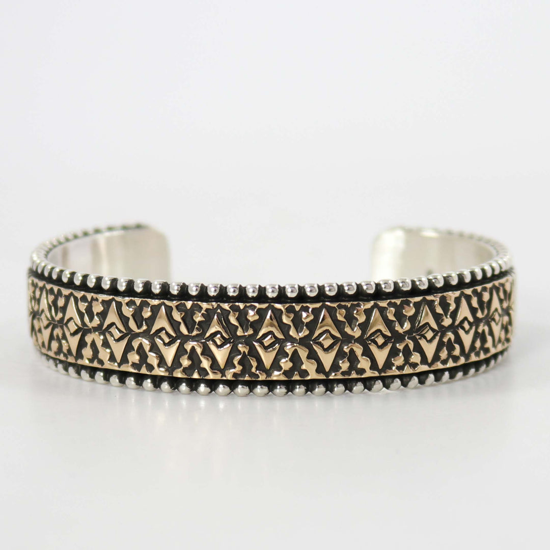 Gold on Silver Cuff