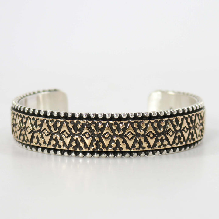 Gold on Silver Cuff