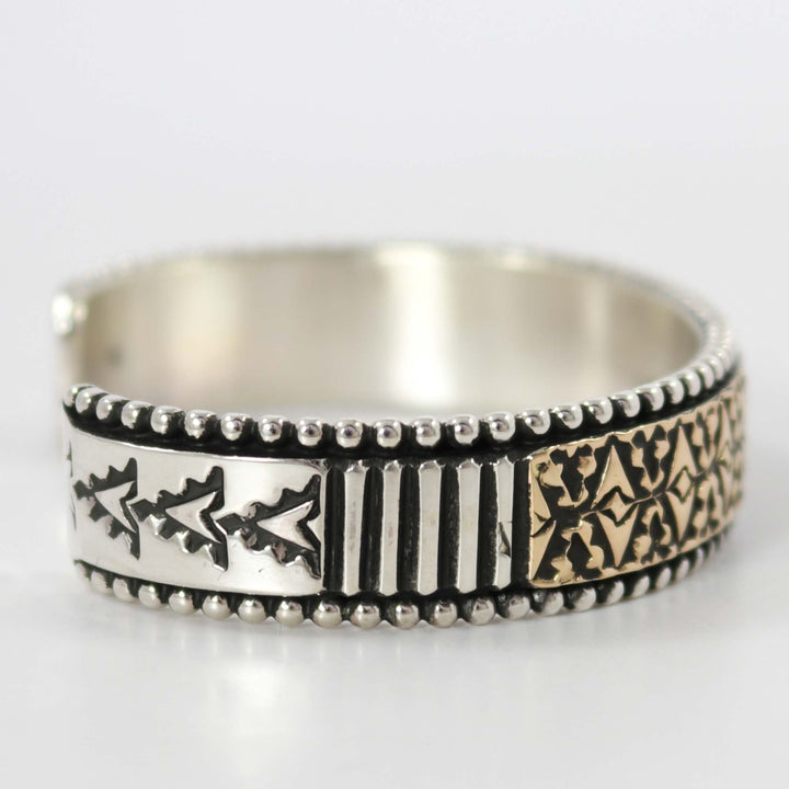 Gold on Silver Cuff