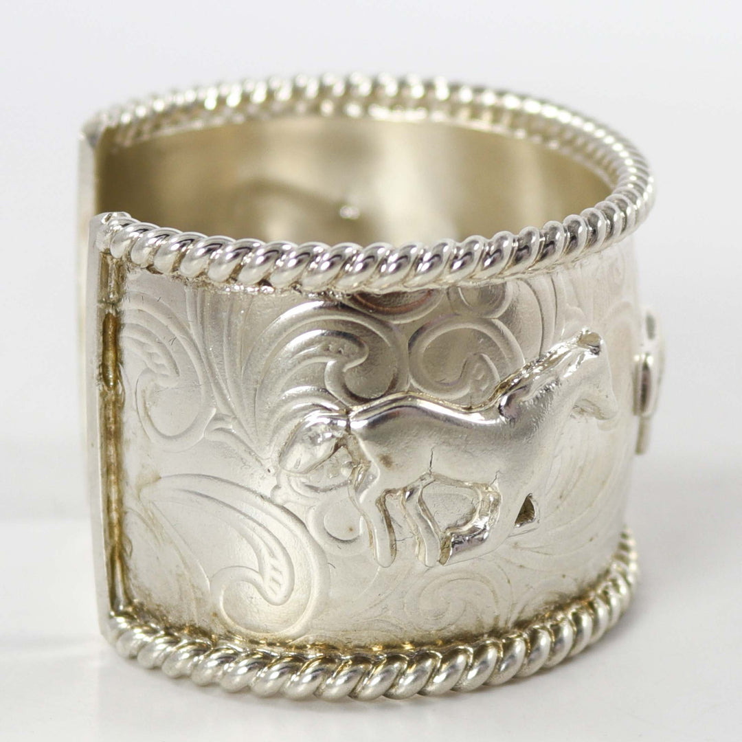 Silver Horse Cuff