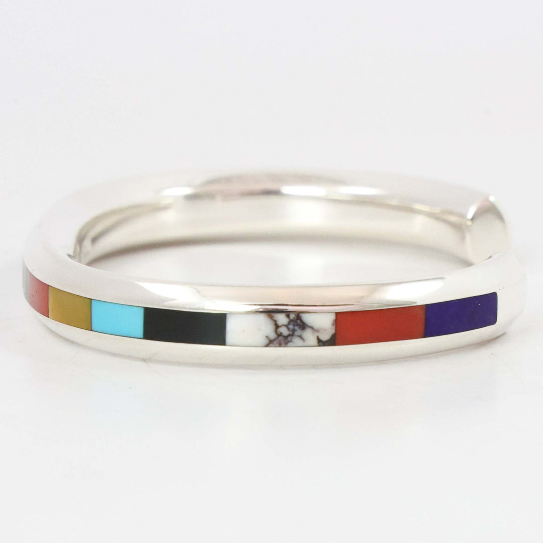 Multi-Stone Inlay Cuff