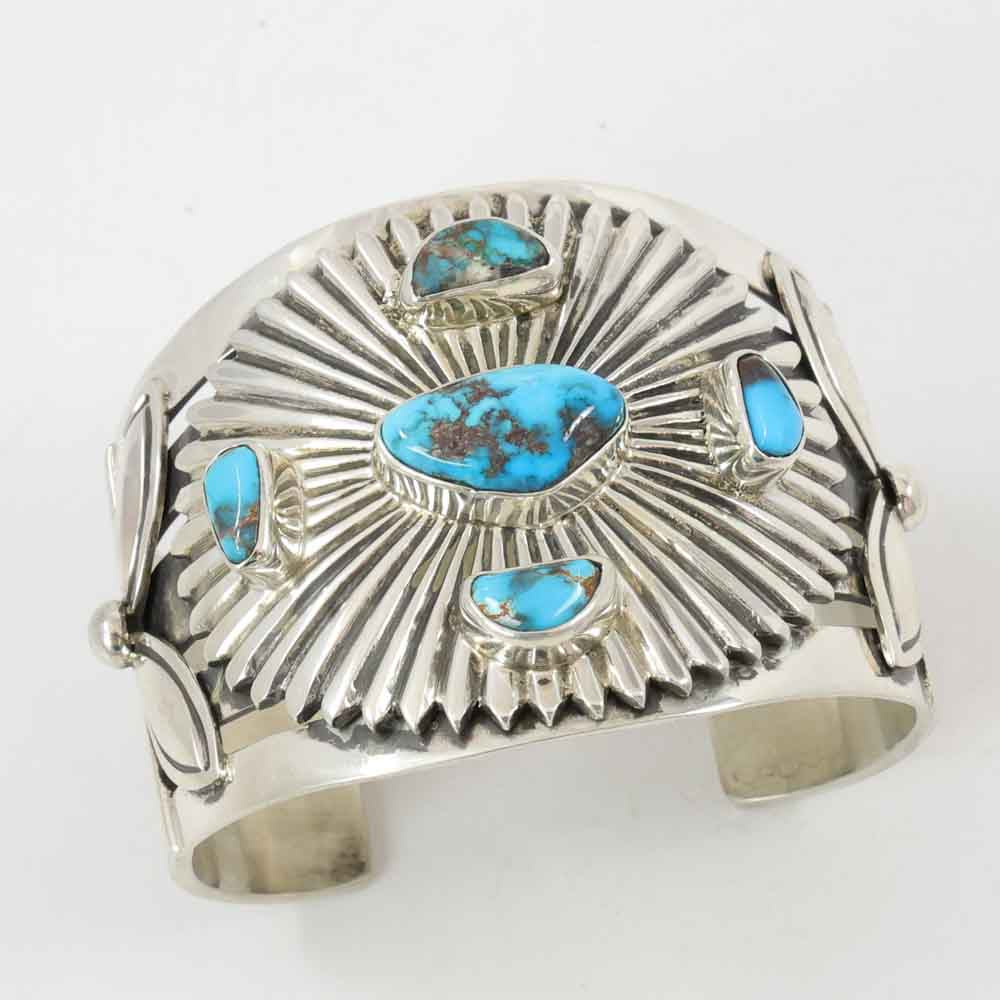 Bisbee Turquoise Petroglyph Cuff