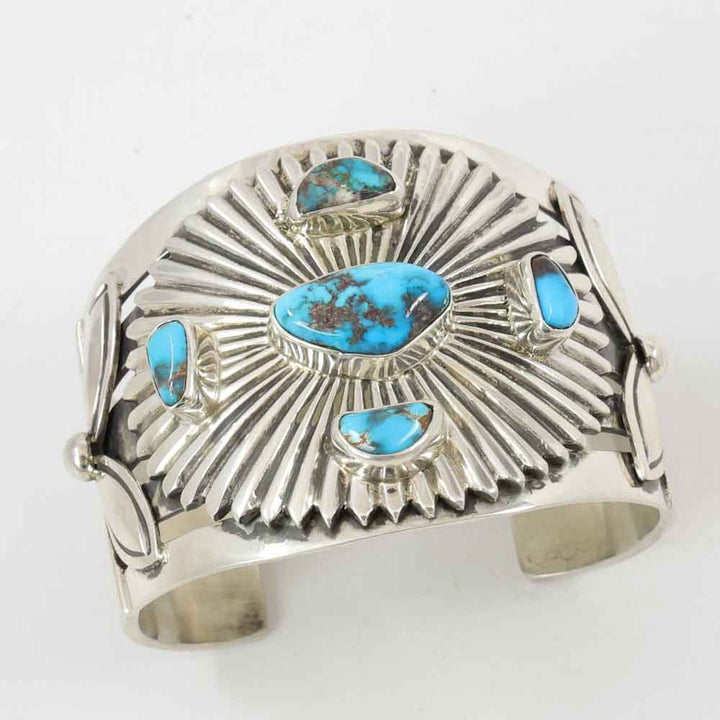 Bisbee Turquoise Petroglyph Cuff