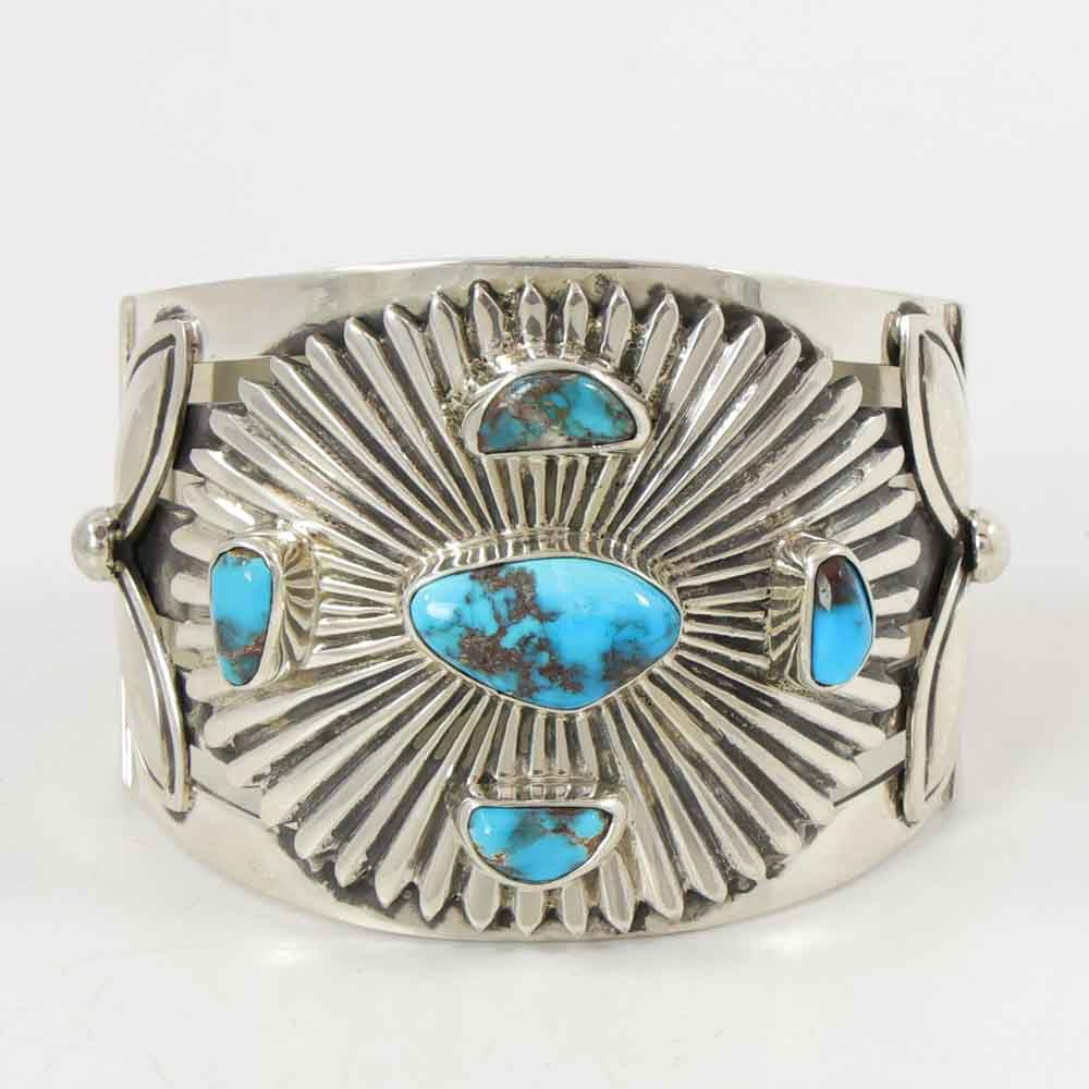 Bisbee Turquoise Petroglyph Cuff