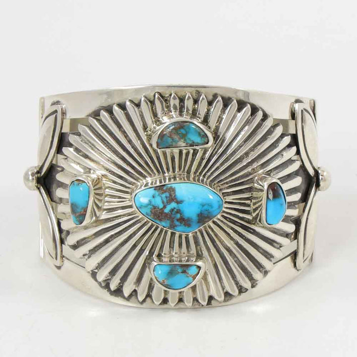 Bisbee Turquoise Petroglyph Cuff