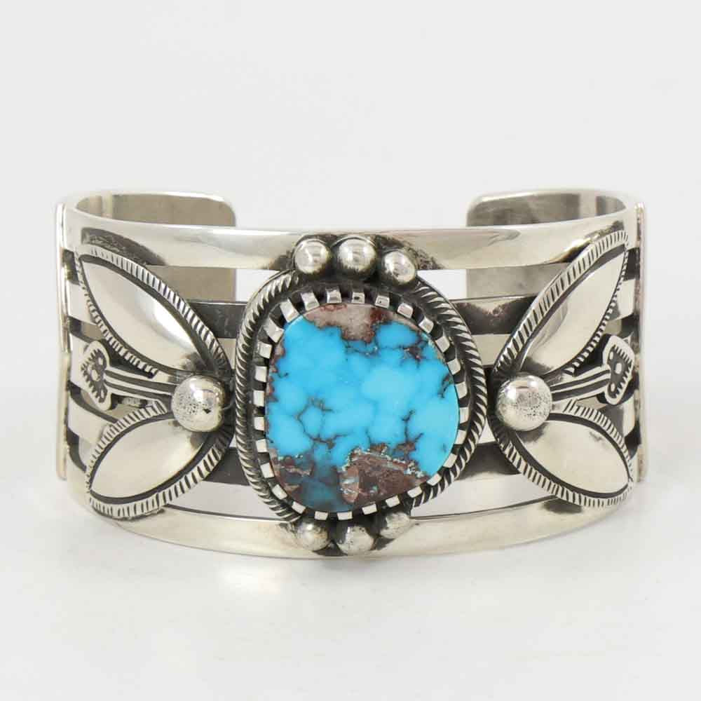 Bisbee Turquoise Petroglyph Cuff