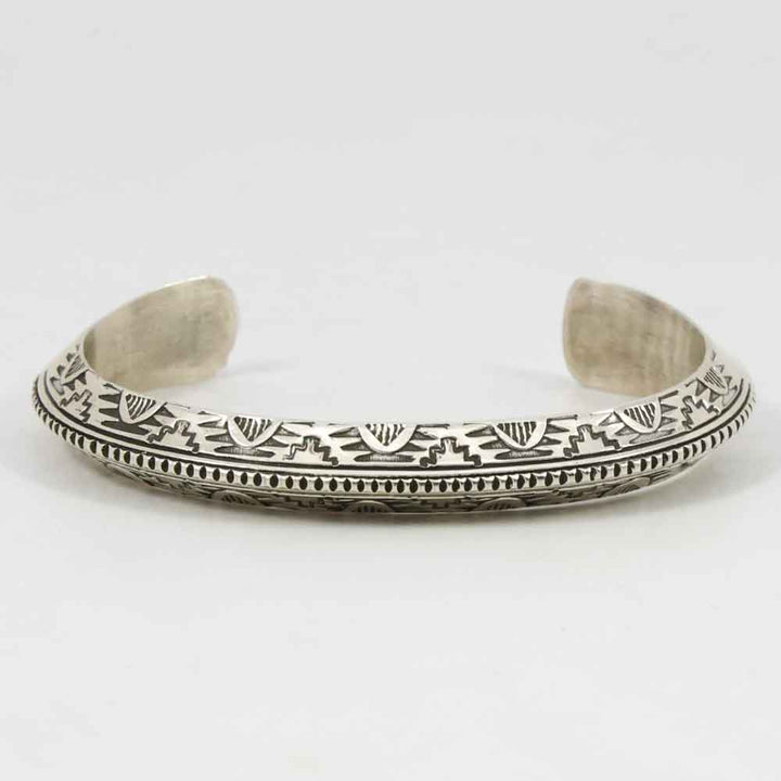 Stamped Silver Cuff