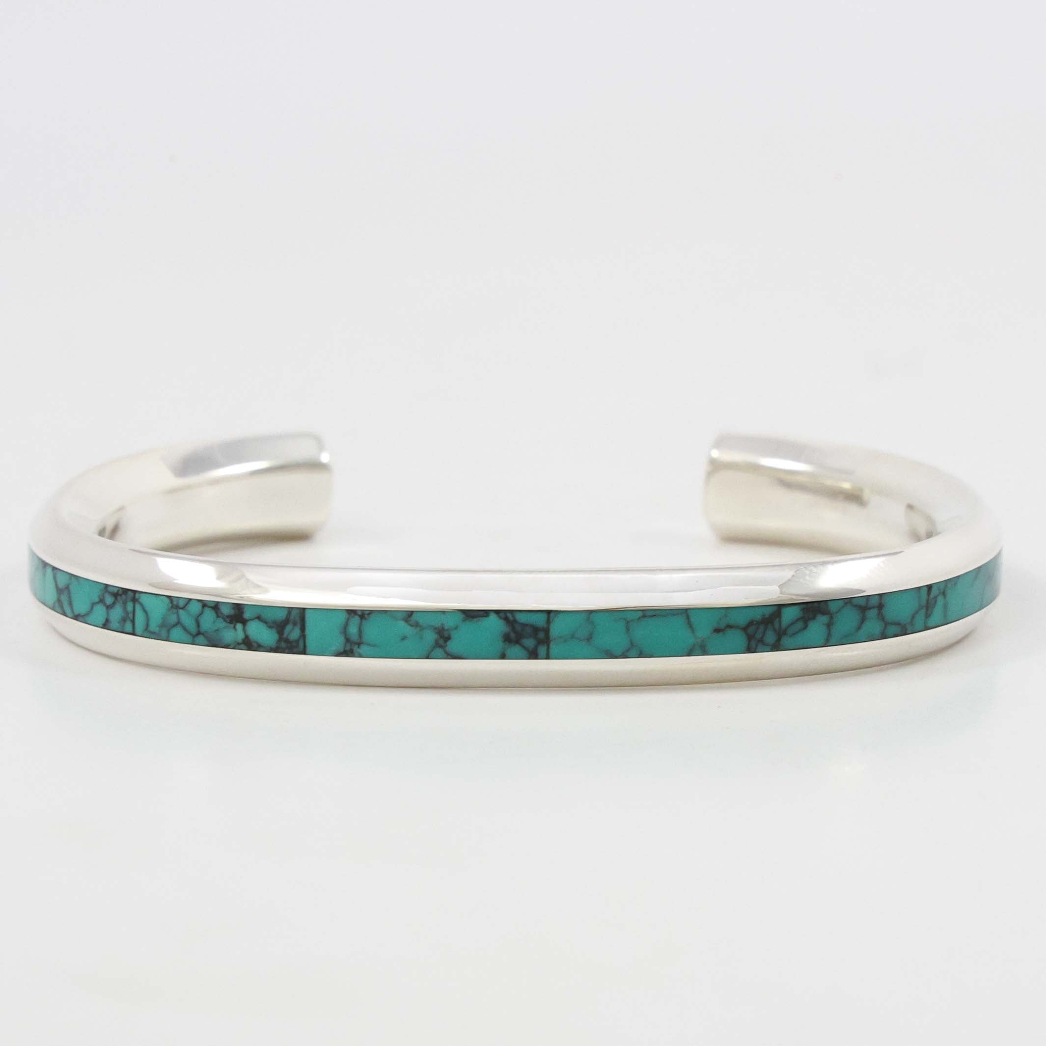 ZUNI Turquoise Inly シルバーバングル ZUNI Turquoise Inly シルバーバングル - メルカリ
