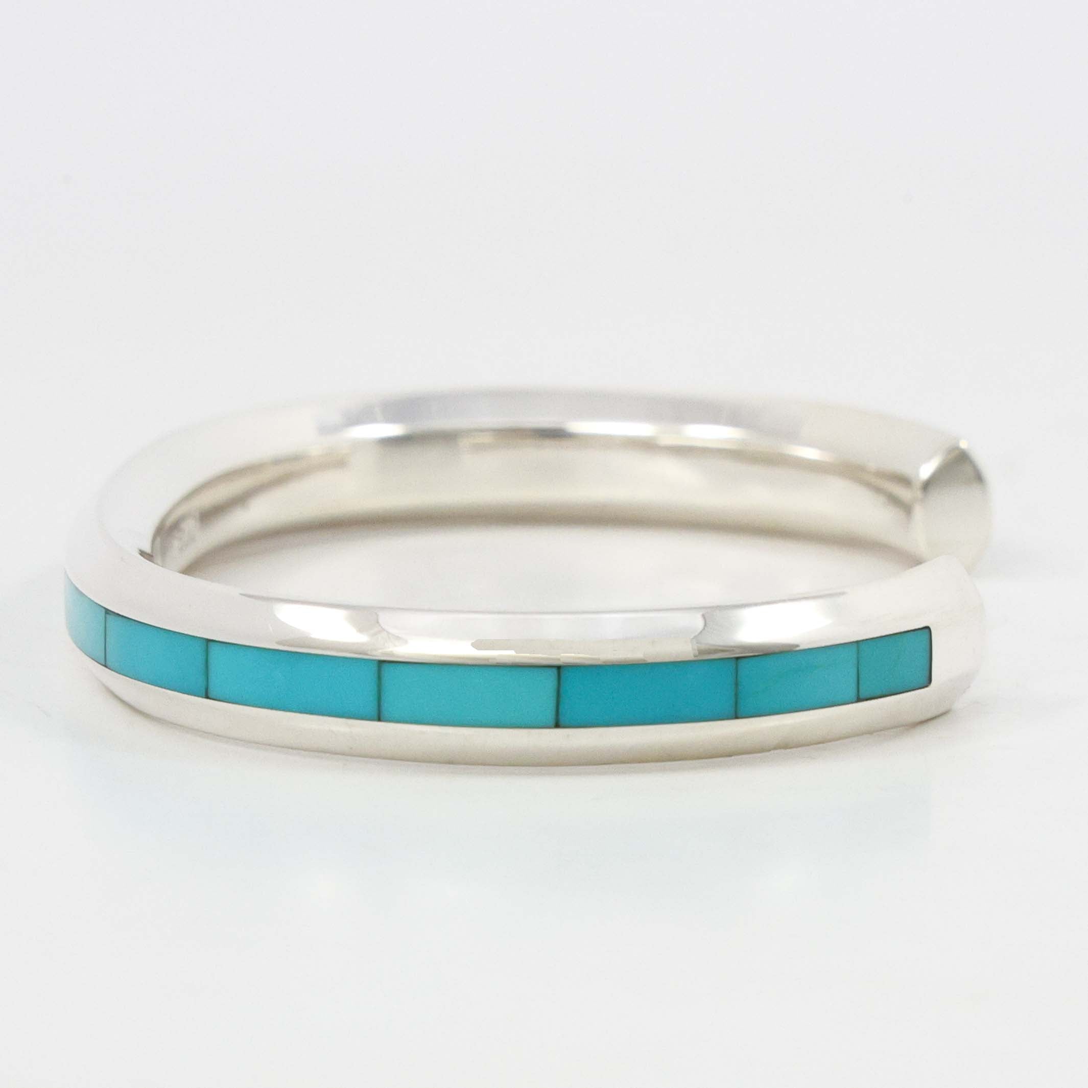 ZUNI Turquoise Inly シルバーバングル ZUNI Turquoise Inly シルバーバングル - メルカリ