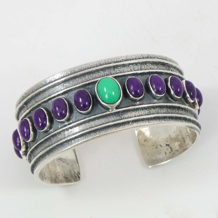 Sugilite and Chrysoprase Cuff