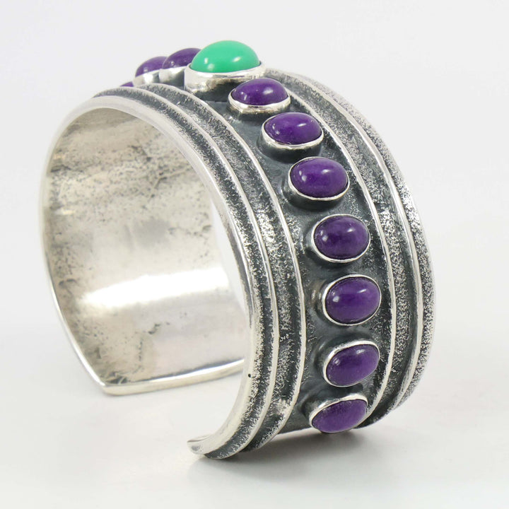Sugilite and Chrysoprase Cuff
