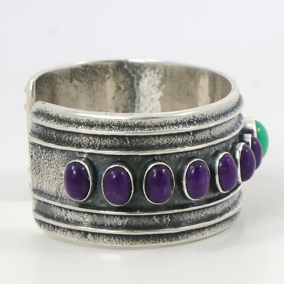 Sugilite and Chrysoprase Cuff