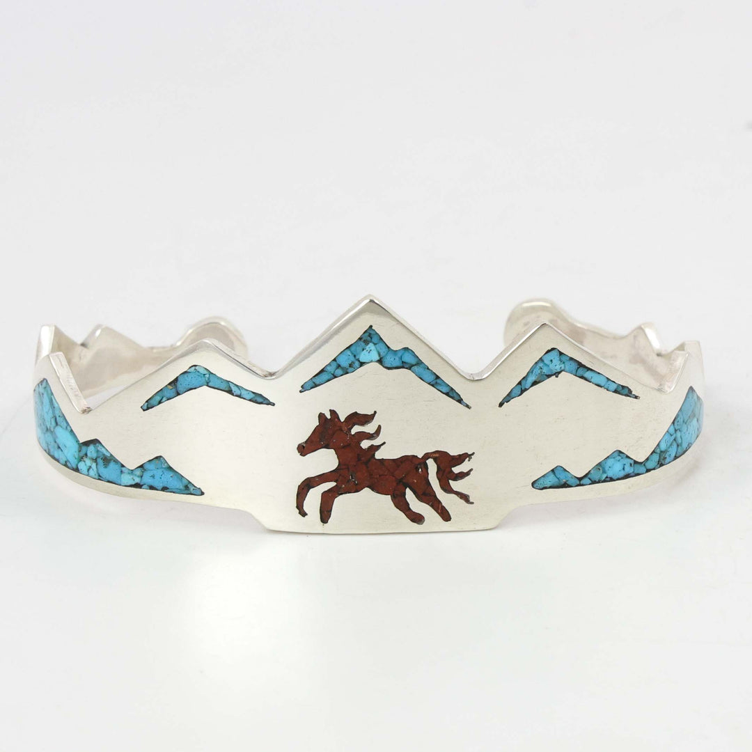 Inlay Horse Cuff