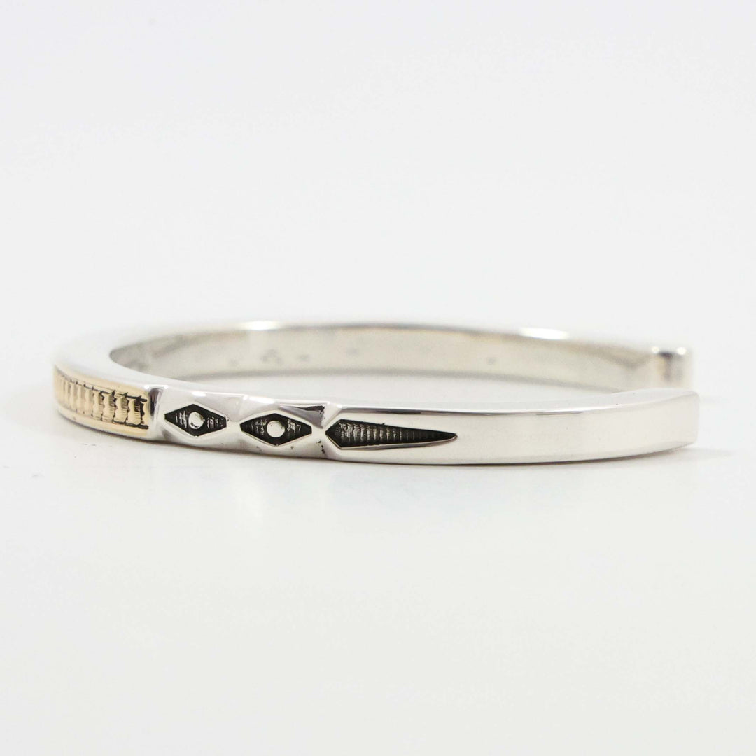 Gold on Silver Cuff