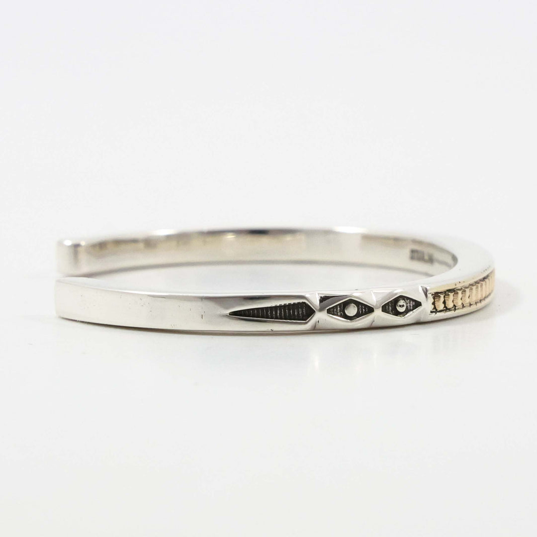 Gold on Silver Cuff