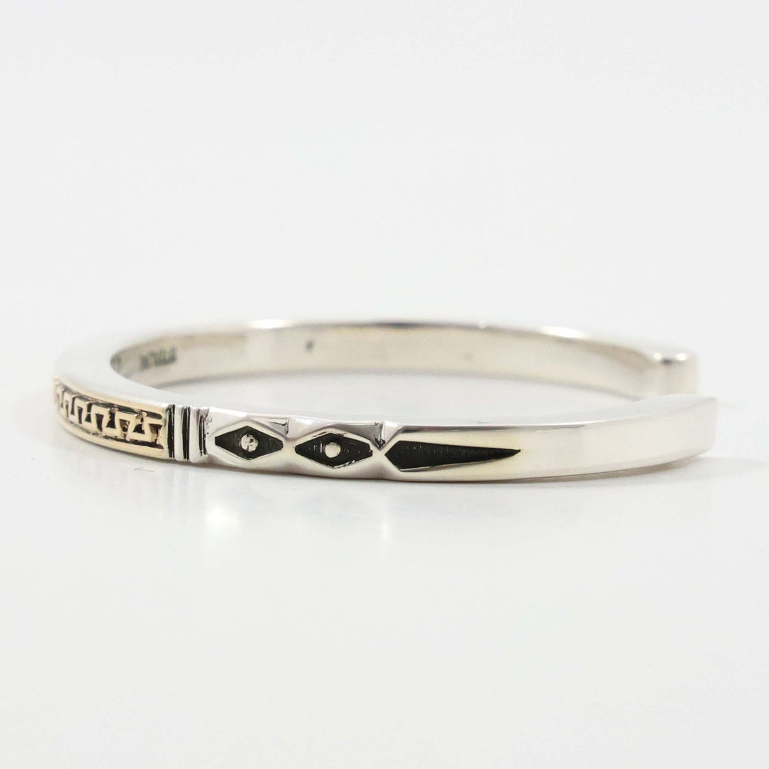 Gold on Silver Cuff