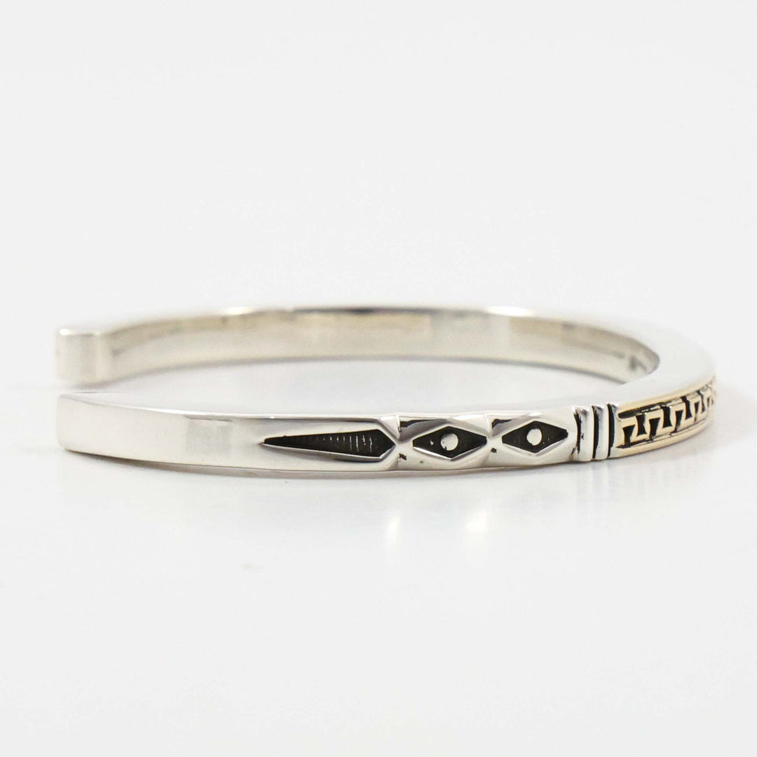 Gold on Silver Cuff