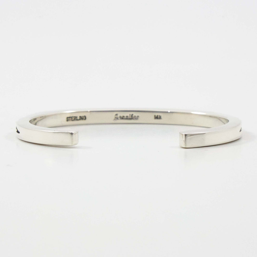 Gold on Silver Cuff