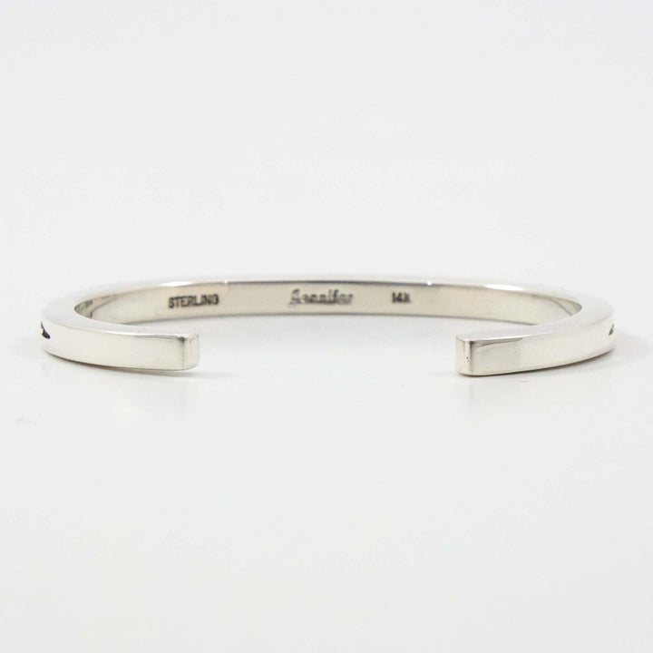Gold on Silver Cuff