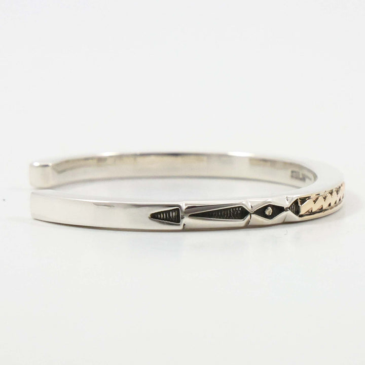 Gold on Silver Cuff