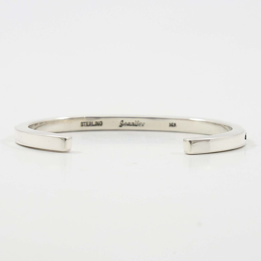 Gold on Silver Cuff