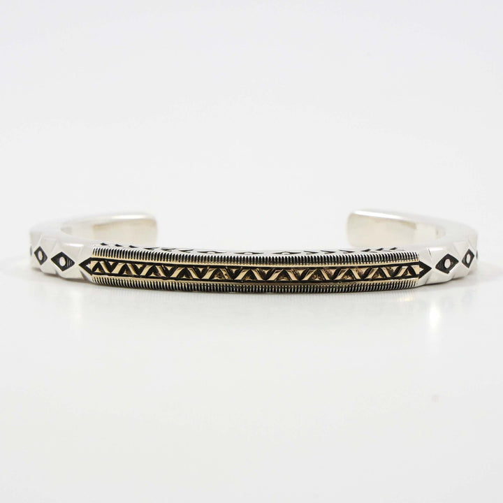 Gold on Silver Cuff