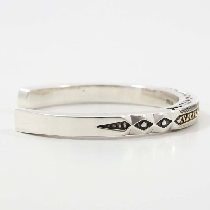 Gold on Silver Cuff