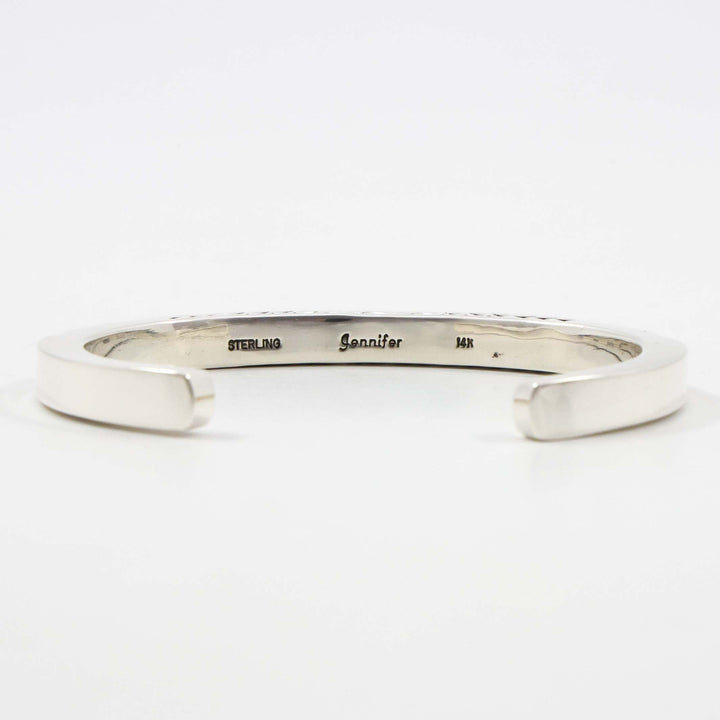Gold on Silver Cuff
