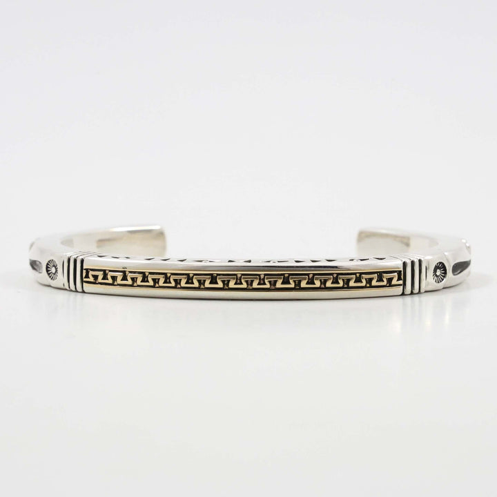 Gold on Silver Cuff