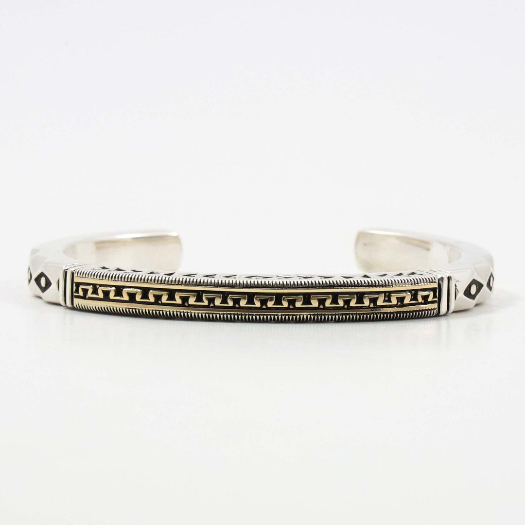 Gold on Silver Cuff
