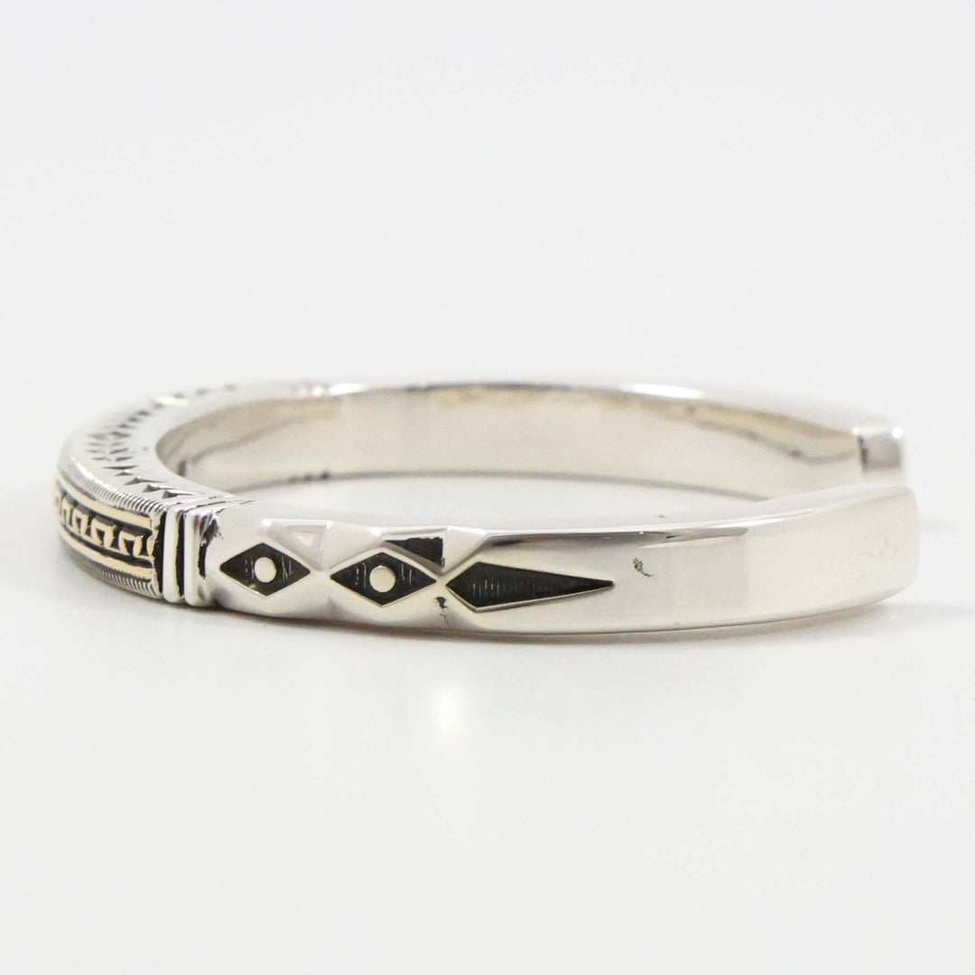 Gold on Silver Cuff