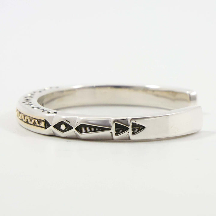 Gold on Silver Cuff