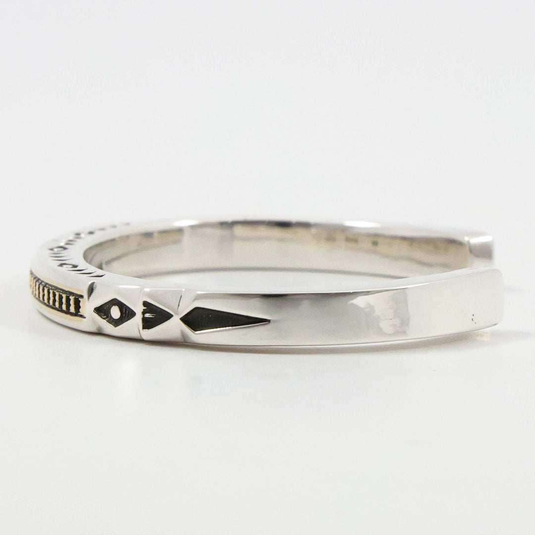 Gold on Silver Cuff