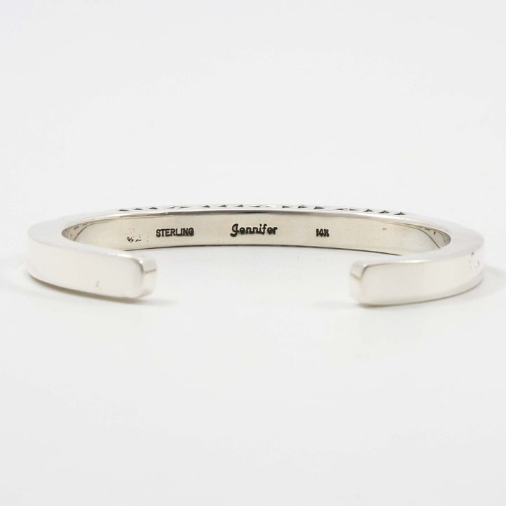 Gold on Silver Cuff
