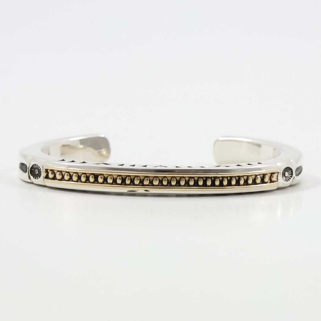 Gold on Silver Cuff