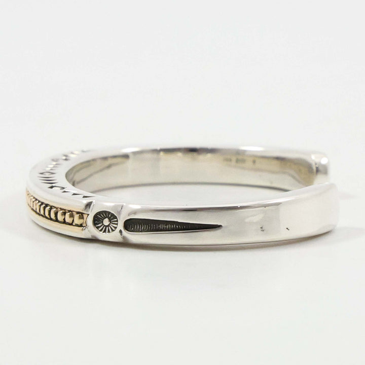 Gold on Silver Cuff