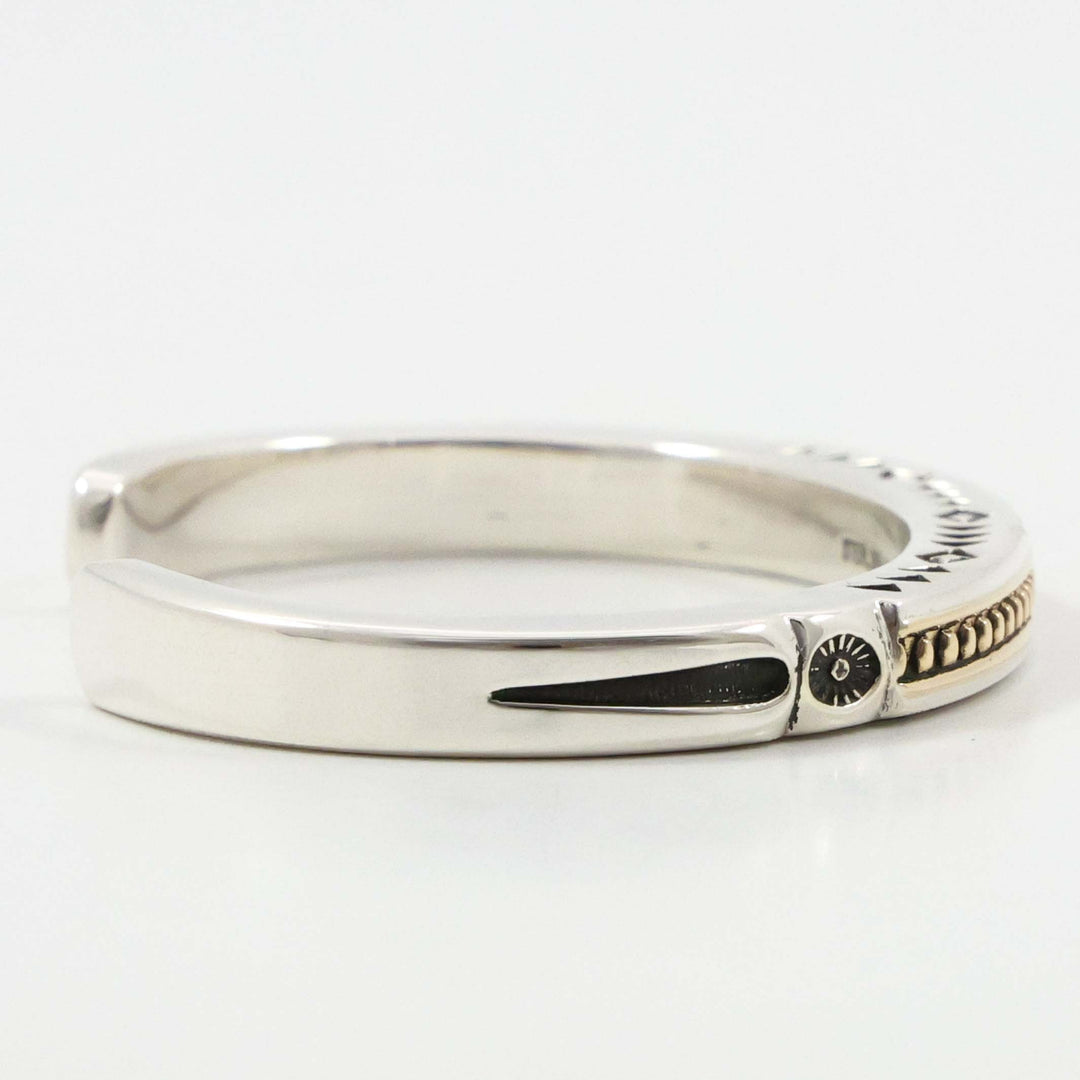 Gold on Silver Cuff