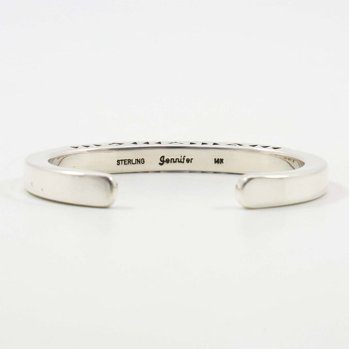 Gold on Silver Cuff
