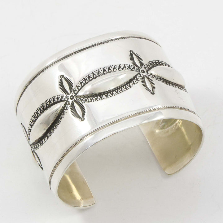 Stamped Silver Cuff